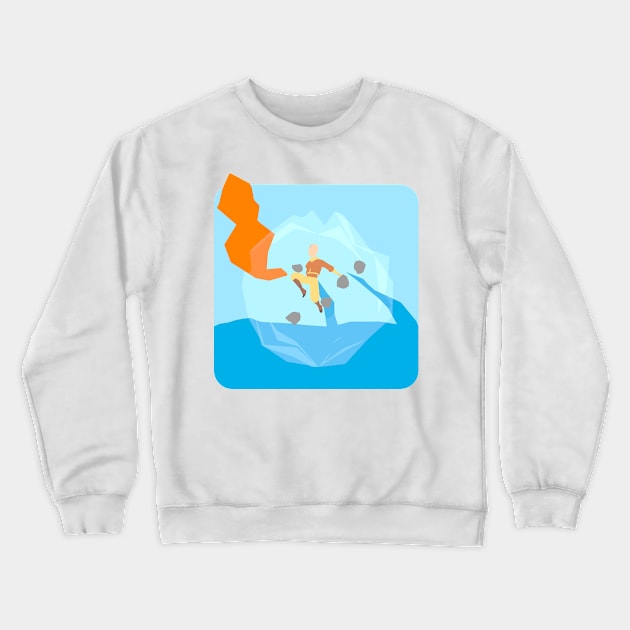 Avatar the last air bender water fire land air Crewneck Sweatshirt by amithachapa